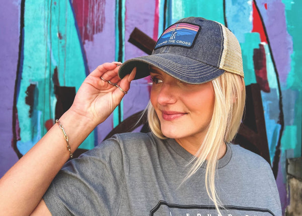 Christian Trucker Hat- Gray